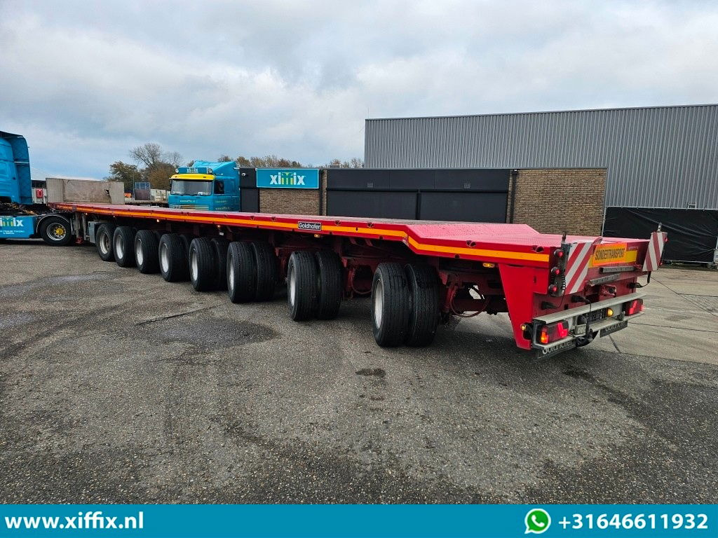 Goldhofer 8-ass. Vlakke oplegger / 7x gestuurd - Dropside/ Flatbed semi-trailer: picture 4 Goldhofer 8-ass. Vlakke oplegger / 7x gestuurd - Dropside/ Flatbed semi-trailer: picture 4
