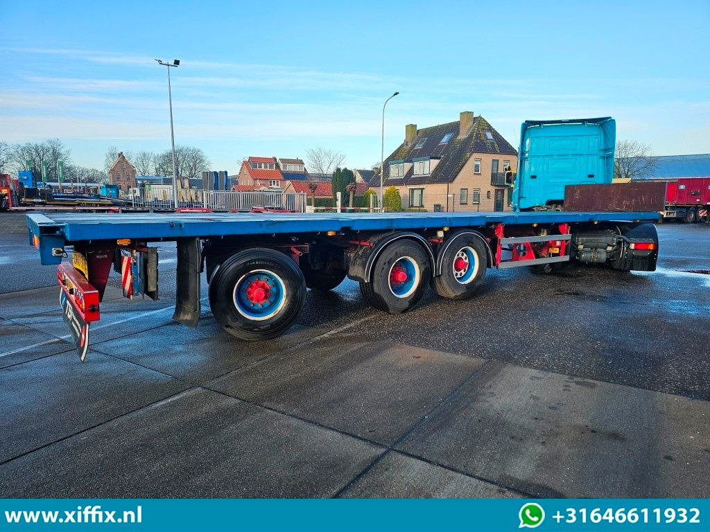 Dropside/ Flatbed semi-trailer Groenewegen 3-ass. Vlakke oplegger / 1x gestuurd: picture 6