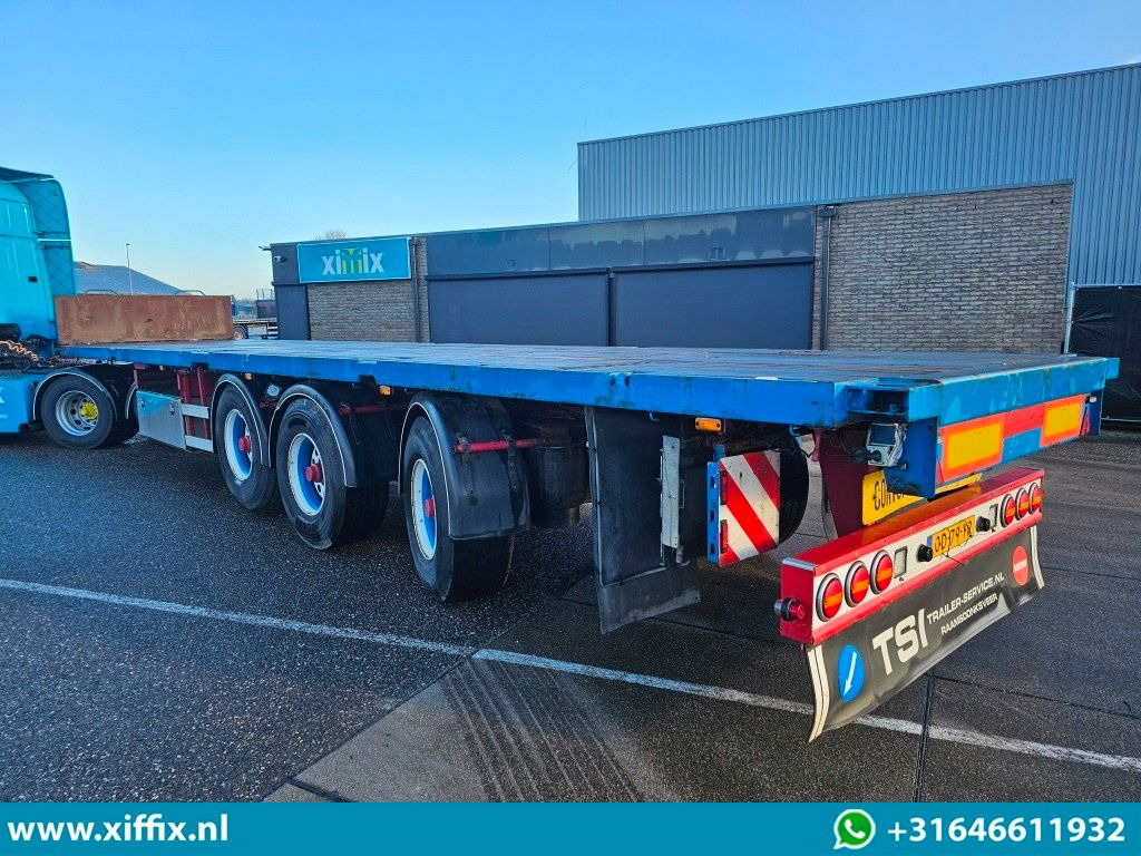 Dropside/ Flatbed semi-trailer Groenewegen 3-ass. Vlakke oplegger / 1x gestuurd: picture 10