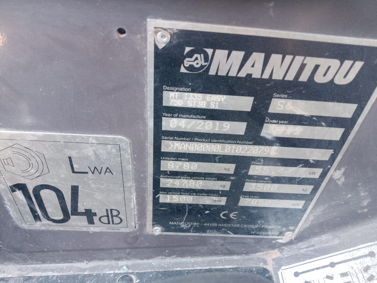 Telescopic handler MANITOU MT1335 EASY: picture 19 Telescopic handler MANITOU MT1335 EASY: picture 19