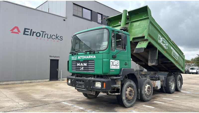 MAN 35.343 (LAMES / STEEL SUSP. / 8X4 / GRAND PONT / BIG AXLE) - Tipper: picture 1 MAN 35.343 (LAMES / STEEL SUSP. / 8X4 / GRAND PONT / BIG AXLE) - Tipper: picture 1