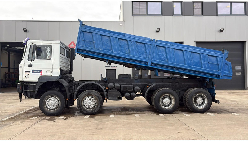 Tipper MAN 35.414 (6 CYLINDER / 8X6 / BIG AXLES / STEEL SUSP. / LAMES / GRAND PONT): picture 10