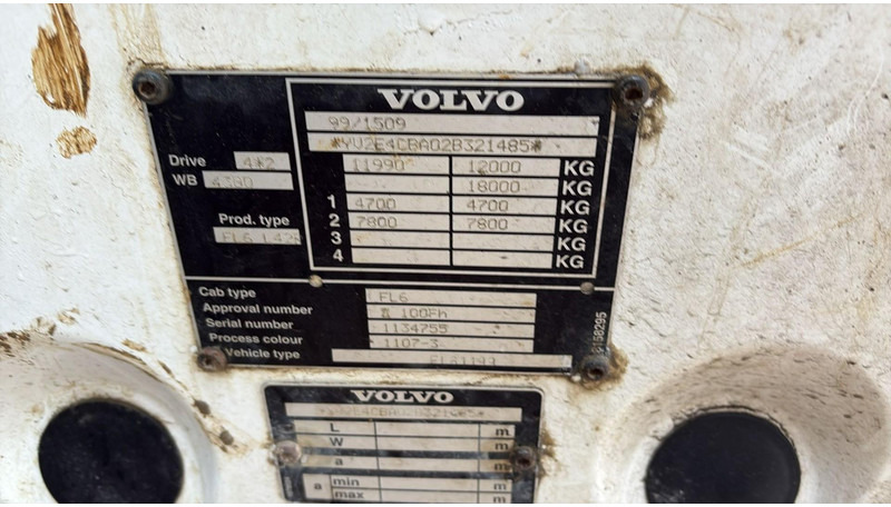 Cab chassis truck Volvo FL 220 (BELGIAN TRUCK / CAMION BELGE / MANUAL GEARBOX): picture 15 Cab chassis truck Volvo FL 220 (BELGIAN TRUCK / CAMION BELGE / MANUAL GEARBOX): picture 15