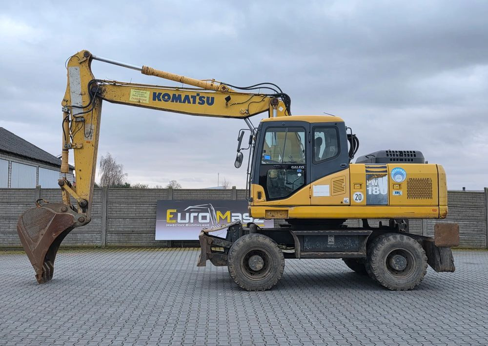 Komatsu PW 180-7EO, 2007 ROK, PODPORY + PŁUG - Wheel excavator: picture 2 Komatsu PW 180-7EO, 2007 ROK, PODPORY + PŁUG - Wheel excavator: picture 2