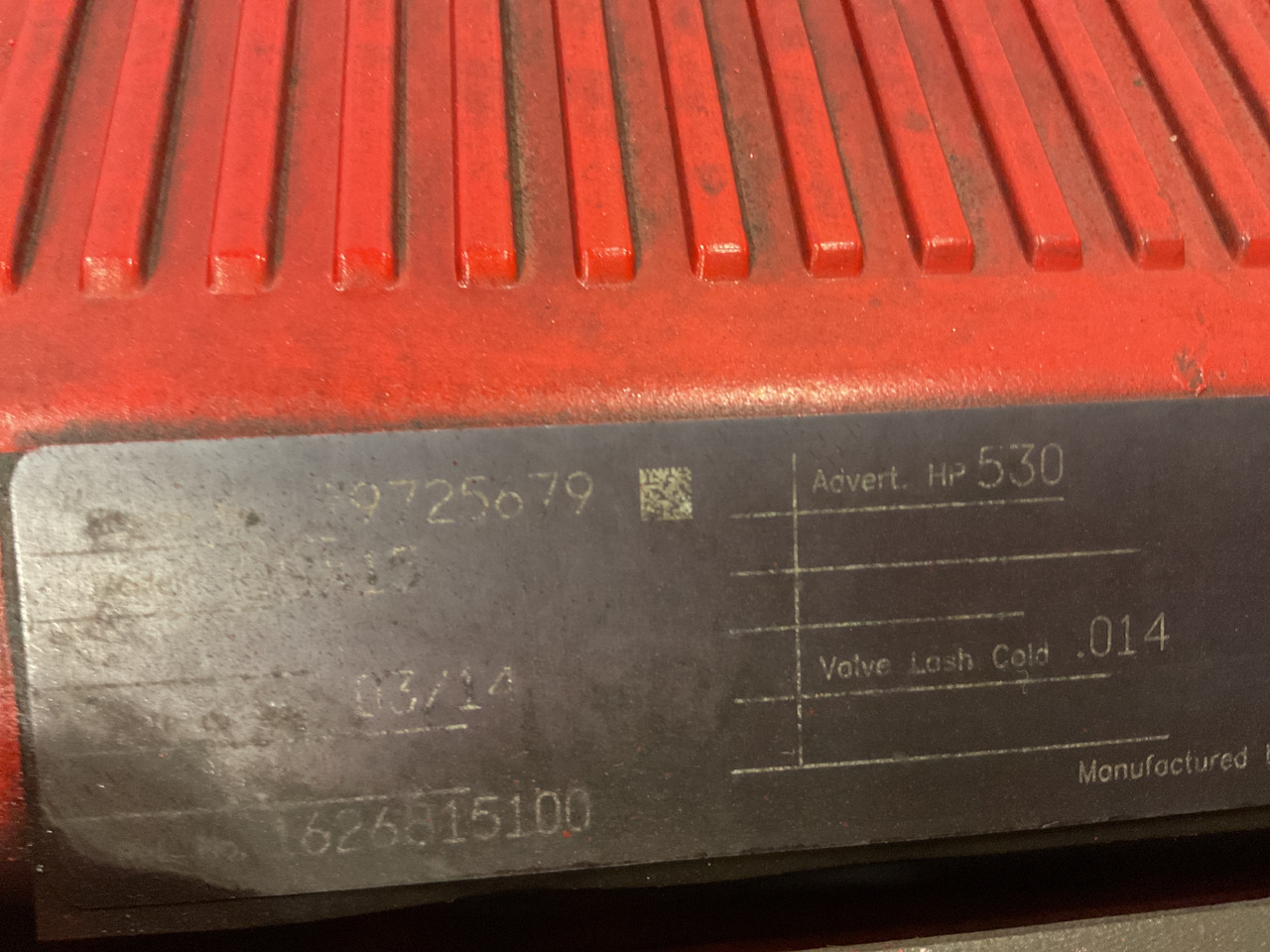Cummins QSX15, low running hours. CPL 8761(2) - Engine: picture 3 Cummins QSX15, low running hours. CPL 8761(2) - Engine: picture 3
