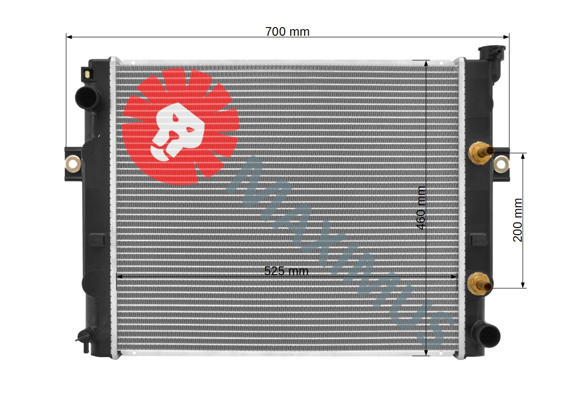 KOMATSU FORKLIFT WÓZEK WIDŁOWY - Radiator for Forklift: picture 2 KOMATSU FORKLIFT WÓZEK WIDŁOWY - Radiator for Forklift: picture 2