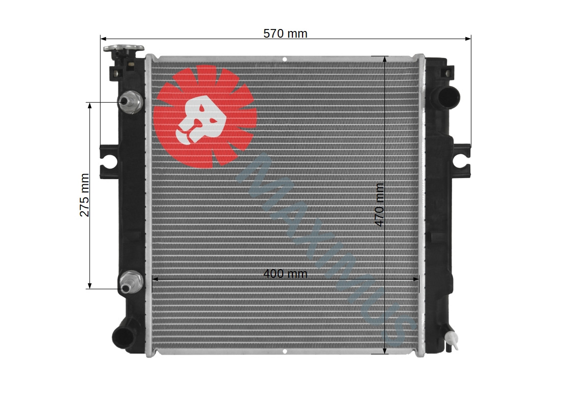 MITSUBISHI FORKLIFT WÓZEK WIDŁWY - Radiator for Forklift: picture 2 MITSUBISHI FORKLIFT WÓZEK WIDŁWY - Radiator for Forklift: picture 2