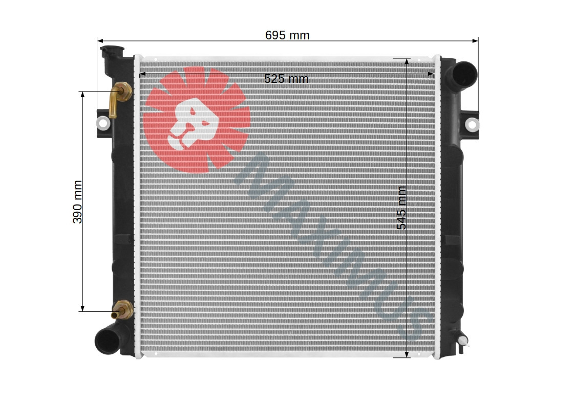 TOYOTA FORKLIFT WÓZEK WIDŁOWY - Radiator for Forklift: picture 2 TOYOTA FORKLIFT WÓZEK WIDŁOWY - Radiator for Forklift: picture 2