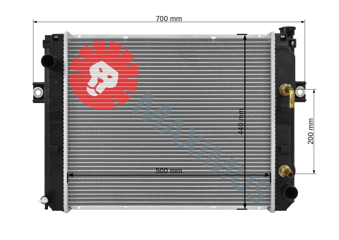 TOYOTA FORKLIFT WÓZEK WIDŁOWY - Radiator for Forklift: picture 2 TOYOTA FORKLIFT WÓZEK WIDŁOWY - Radiator for Forklift: picture 2