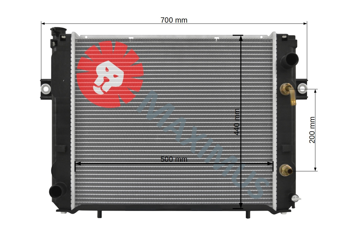 TOYOTA FORKLIFT WÓZEK WIDŁOWY - Radiator for Forklift: picture 2 TOYOTA FORKLIFT WÓZEK WIDŁOWY - Radiator for Forklift: picture 2
