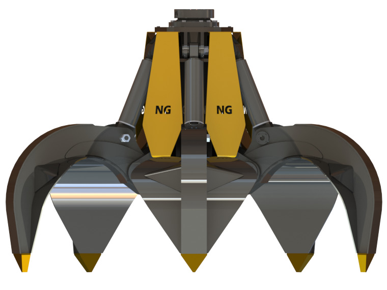 ORANGE PEEL SCRAP GRAPPLE - POLYP GRABS - Grapple for Excavator: picture 1 ORANGE PEEL SCRAP GRAPPLE - POLYP GRABS - Grapple for Excavator: picture 1