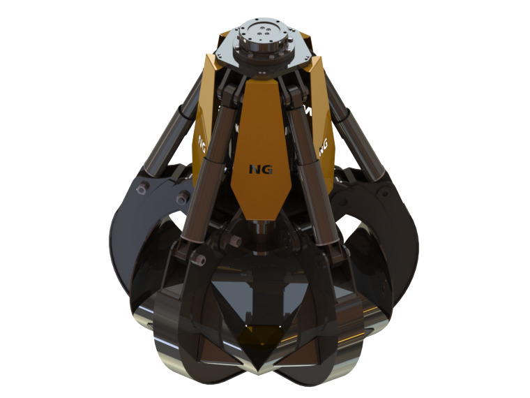 ORANGE PEEL SCRAP GRAPPLE - POLYP GRABS - Grapple for Excavator: picture 4 ORANGE PEEL SCRAP GRAPPLE - POLYP GRABS - Grapple for Excavator: picture 4