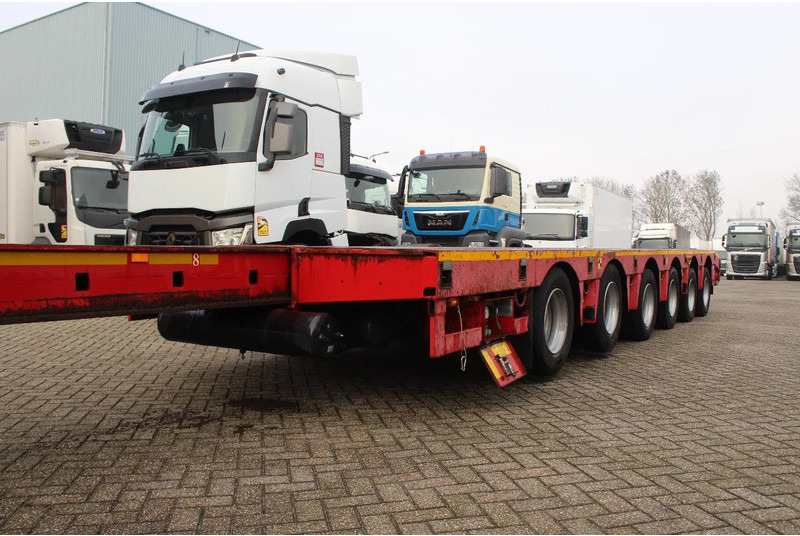 Broshuis * 6ABSD-85 * 4X HYDRAULIC STEERING AXLE * EXTENDABLE 8MTR * - Low loader semi-trailer: picture 2 Broshuis * 6ABSD-85 * 4X HYDRAULIC STEERING AXLE * EXTENDABLE 8MTR * - Low loader semi-trailer: picture 2