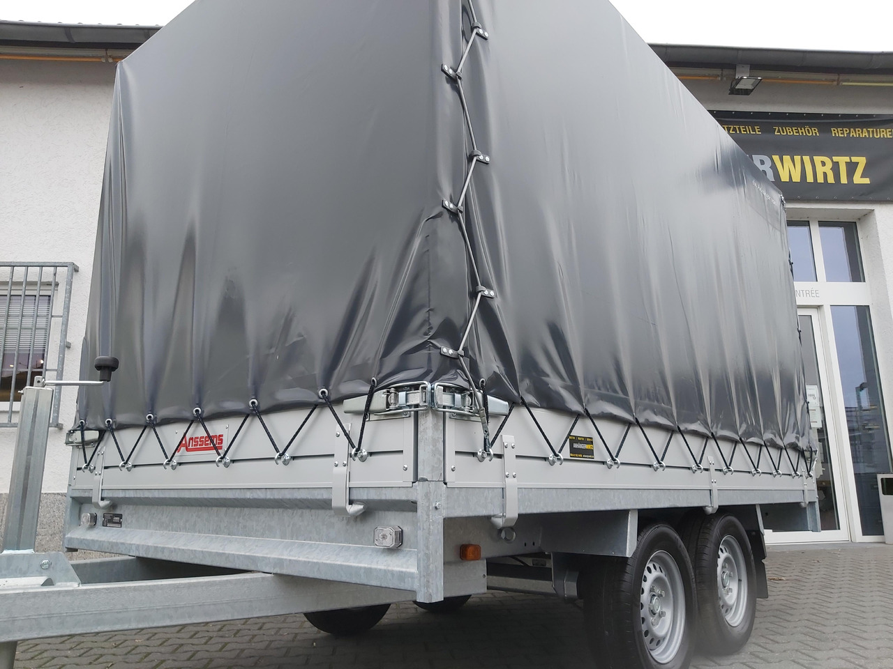 Anssems Hochlader PSX - S 2500 325x178x30cm 180cm Hochplane grau (L) 2500kg Aktion - Curtainsider trailer: picture 3 Anssems Hochlader PSX - S 2500 325x178x30cm 180cm Hochplane grau (L) 2500kg Aktion - Curtainsider trailer: picture 3
