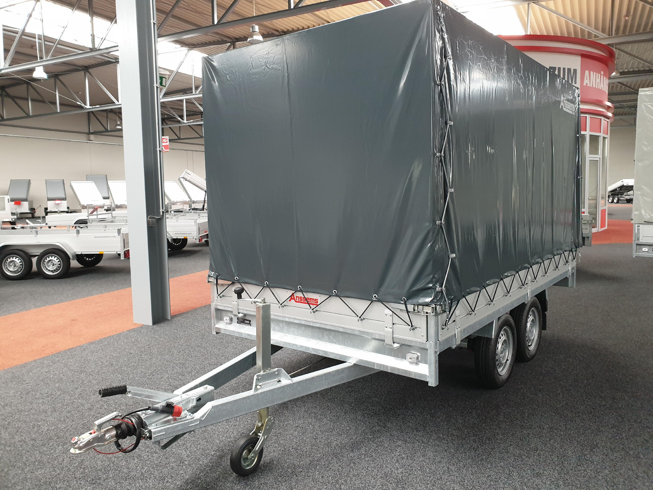 Anssems Hochlader PSX - S 3000 325x178x30cm 180cm Hochplane grau (L) 3000kg Aktion - Curtainsider trailer: picture 1 Anssems Hochlader PSX - S 3000 325x178x30cm 180cm Hochplane grau (L) 3000kg Aktion - Curtainsider trailer: picture 1