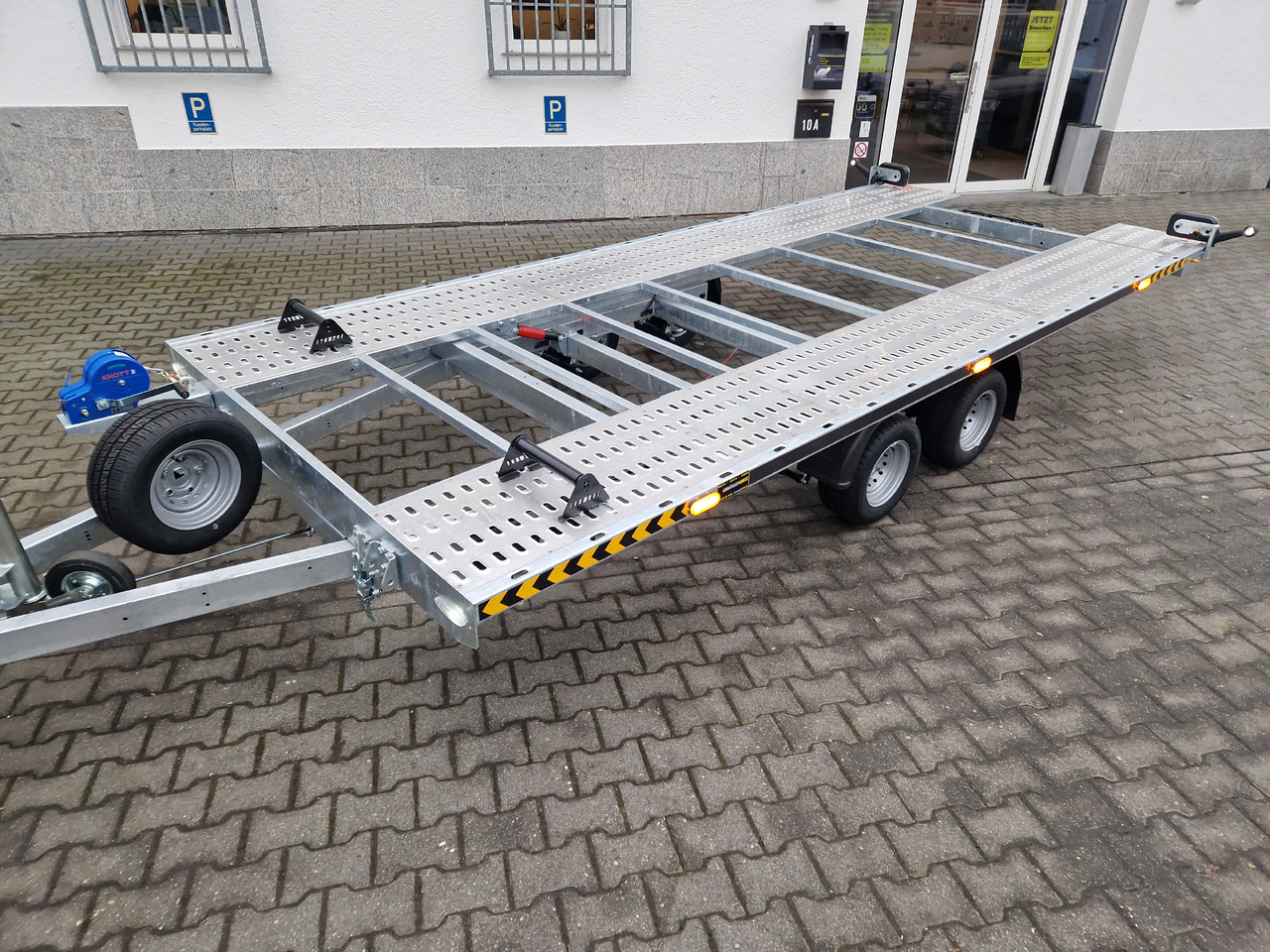 Autotransporter trailer Cartrailer Expert 2745 easyload black 450x216cm ankippbar Winde Reserverad 10" 100km/H 2700kg: picture 14