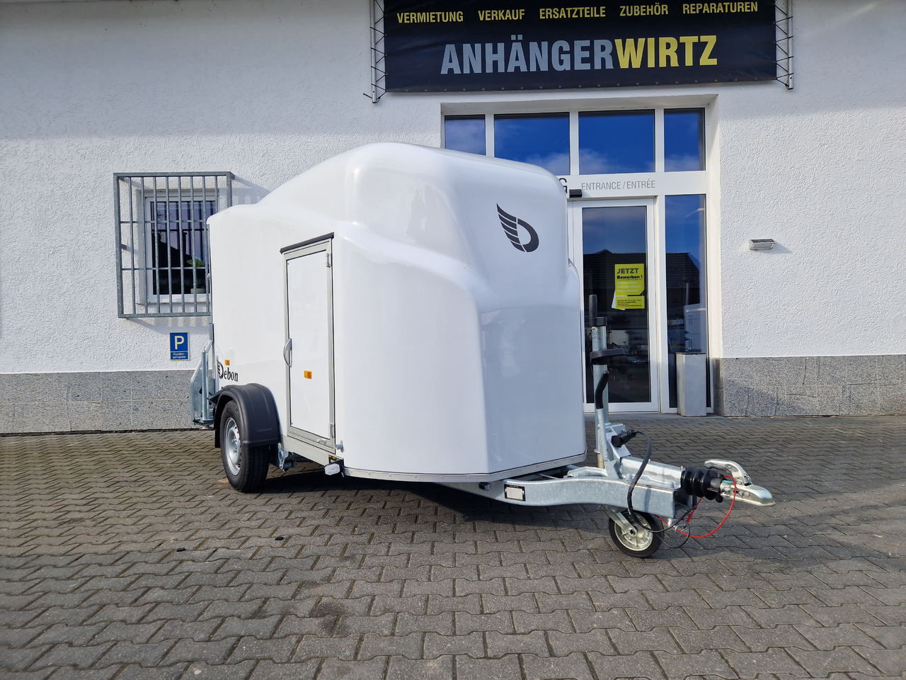 Debon Cargo 1300 300x152x168cm white Seitentür Pullman II 100km/H 1300kg Modell 2025 - Closed box trailer: picture 1 Debon Cargo 1300 300x152x168cm white Seitentür Pullman II 100km/H 1300kg Modell 2025 - Closed box trailer: picture 1