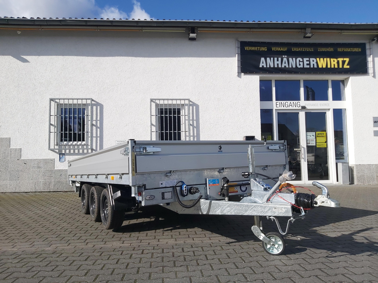 Hapert COBALT HM-3 405x200x30cm Ferro Elektro + NHP Rampen Heckstützen Tridem 3500kg Abverkauf - Tipper trailer: picture 3 Hapert COBALT HM-3 405x200x30cm Ferro Elektro + NHP Rampen Heckstützen Tridem 3500kg Abverkauf - Tipper trailer: picture 3