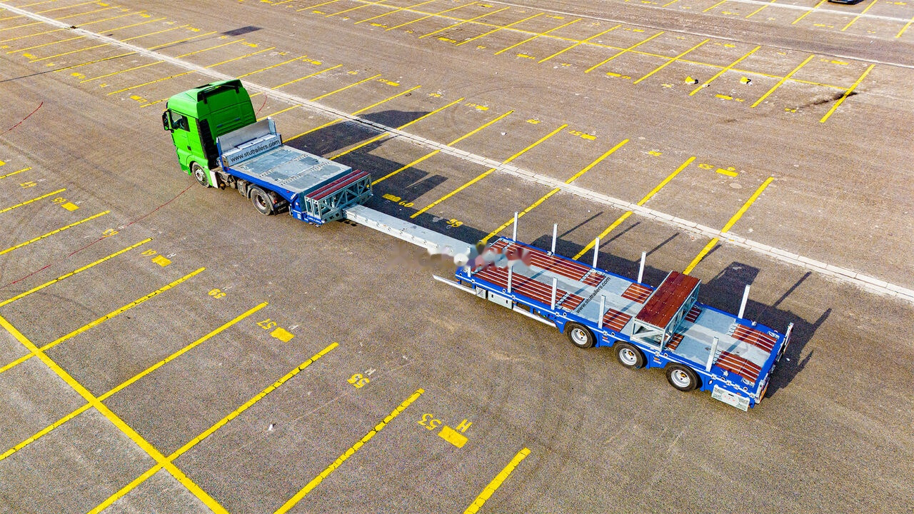 STU 3 Axle Hydraulic Steering Low Loader - Low loader semi-trailer: picture 3 STU 3 Axle Hydraulic Steering Low Loader - Low loader semi-trailer: picture 3