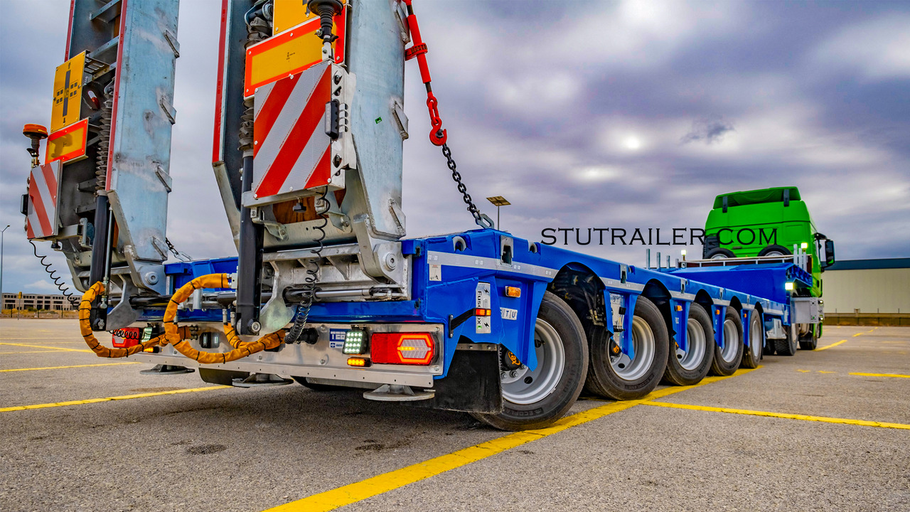 STU 5 Axle Hydraulic Steering Extendable Low Laoder - Low loader semi-trailer: picture 1 STU 5 Axle Hydraulic Steering Extendable Low Laoder - Low loader semi-trailer: picture 1