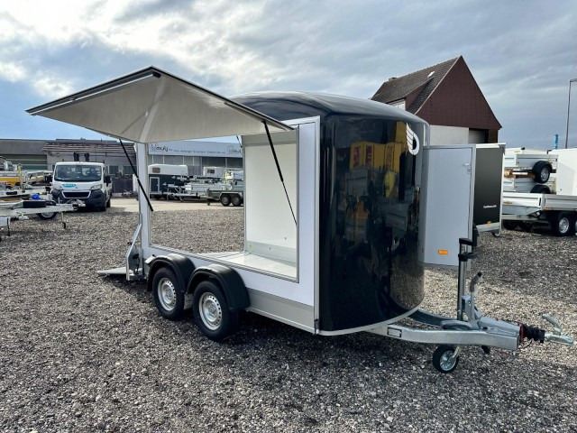 Cheval Liberte Debon Roadster 500 Sandwich Verkaufsklappe 2600 kg, 100 km/h, 320x167x200cm - Closed box trailer: picture 1 Cheval Liberte Debon Roadster 500 Sandwich Verkaufsklappe 2600 kg, 100 km/h, 320x167x200cm - Closed box trailer: picture 1