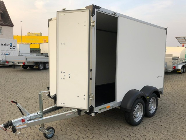 Humbaur Koffer HK 253015-18P, 2,5 to. 3040x1510x1800mm, Rampe, Seitentüre - Closed box trailer: picture 1 Humbaur Koffer HK 253015-18P, 2,5 to. 3040x1510x1800mm, Rampe, Seitentüre - Closed box trailer: picture 1