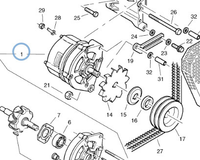 Alternator 20776758 for Volvo L40, L40B, L45, L45B - Alternator for Wheel loader: picture 2 Alternator 20776758 for Volvo L40, L40B, L45, L45B - Alternator for Wheel loader: picture 2
