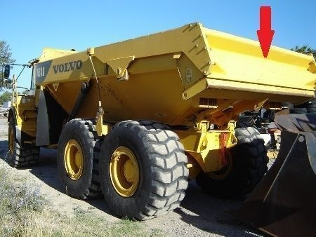 Volvo tailgate Volvo A25, A30, A35 articulated dump - Body and exterior for Articulated dumper: picture 3 Volvo tailgate Volvo A25, A30, A35 articulated dump - Body and exterior for Articulated dumper: picture 3