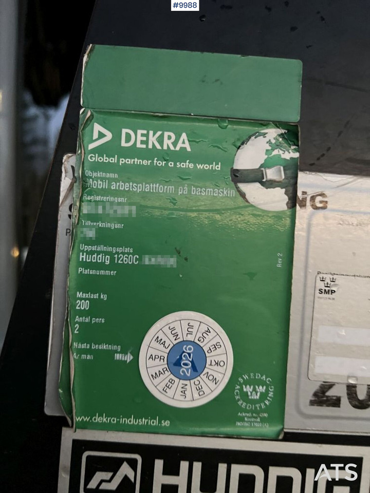 HUDDIG 1260C Grävlastare – Linjeutrustad leasing HUDDIG 1260C Grävlastare – Linjeutrustad: picture 12