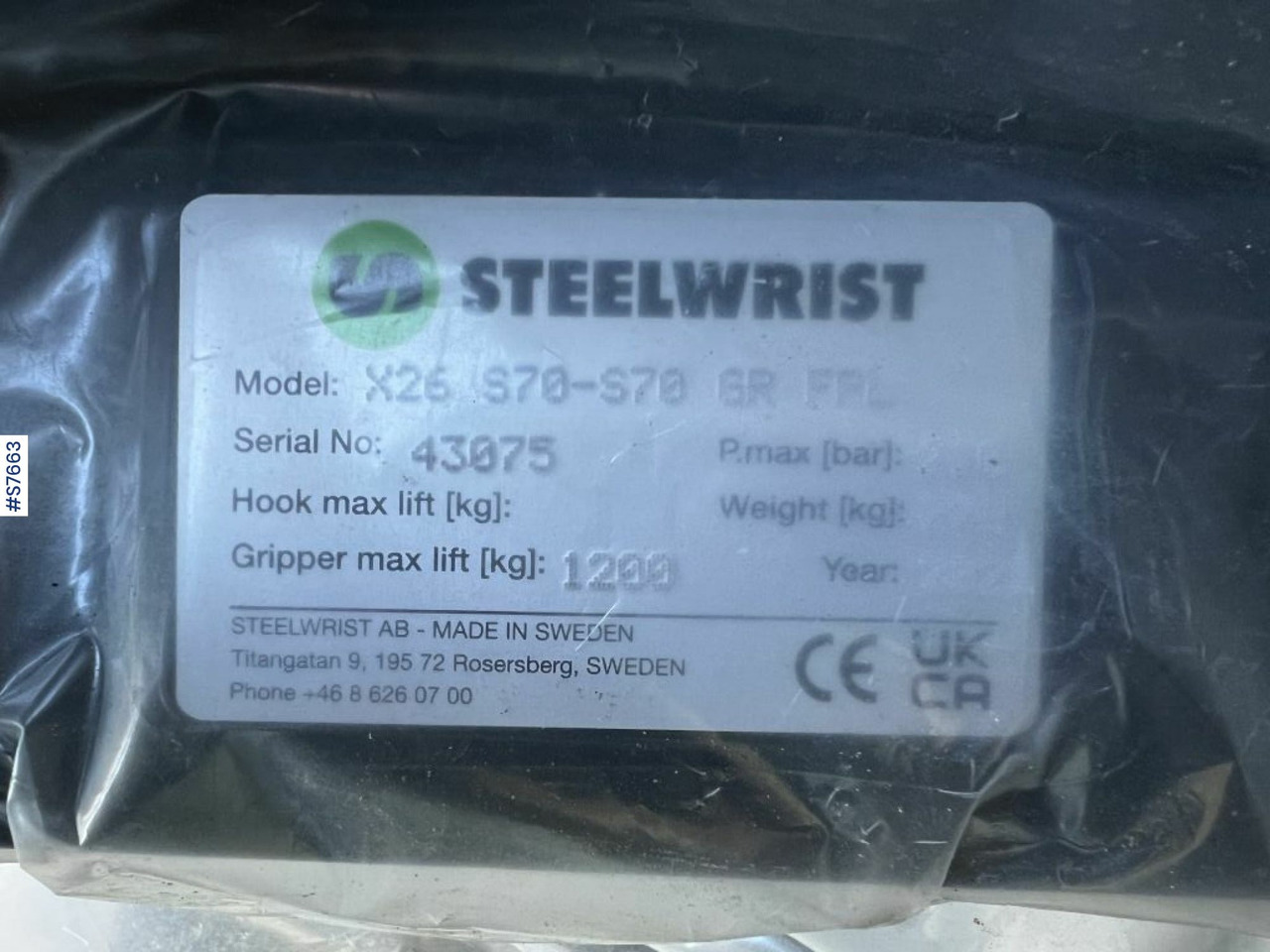 Steelwrist X26 Rotortilt (never used) - Tiltrotator: picture 5 Steelwrist X26 Rotortilt (never used) - Tiltrotator: picture 5