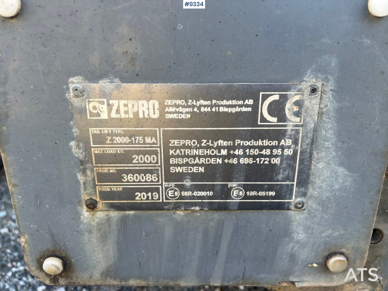 Tail Lift- Zepro- Z2000-175MA - Tail lift: picture 4 Tail Lift- Zepro- Z2000-175MA - Tail lift: picture 4