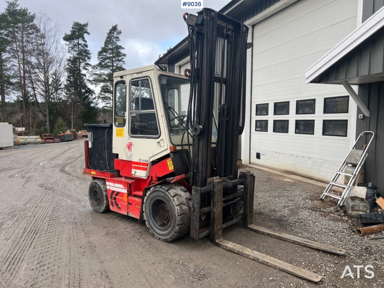 Truck Kalmar EB 4-500 with battery charger and extra tire - Forklift: picture 1 Truck Kalmar EB 4-500 with battery charger and extra tire - Forklift: picture 1