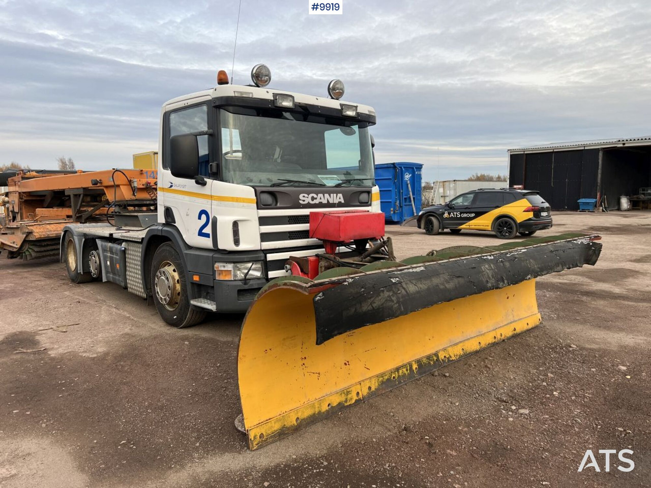 Unregistered Scania P94 snow plow truck with sweeper roller - Snow removal vehicle: picture 1 Unregistered Scania P94 snow plow truck with sweeper roller - Snow removal vehicle: picture 1