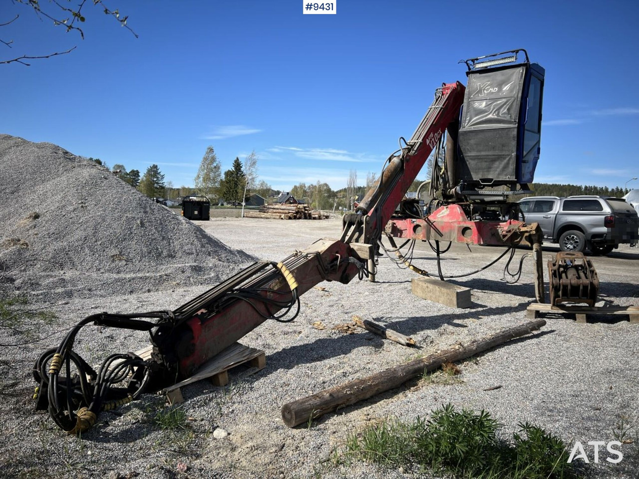 V-kran V10CX,96 - Timber crane, logging crane - Truck mounted crane for Truck: picture 1 V-kran V10CX,96 - Timber crane, logging crane - Truck mounted crane for Truck: picture 1