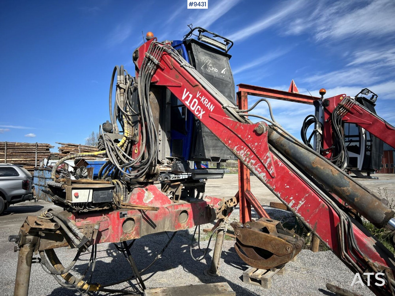 V-kran V10CX,96 - Timber crane, logging crane - Truck mounted crane for Truck: picture 4 V-kran V10CX,96 - Timber crane, logging crane - Truck mounted crane for Truck: picture 4