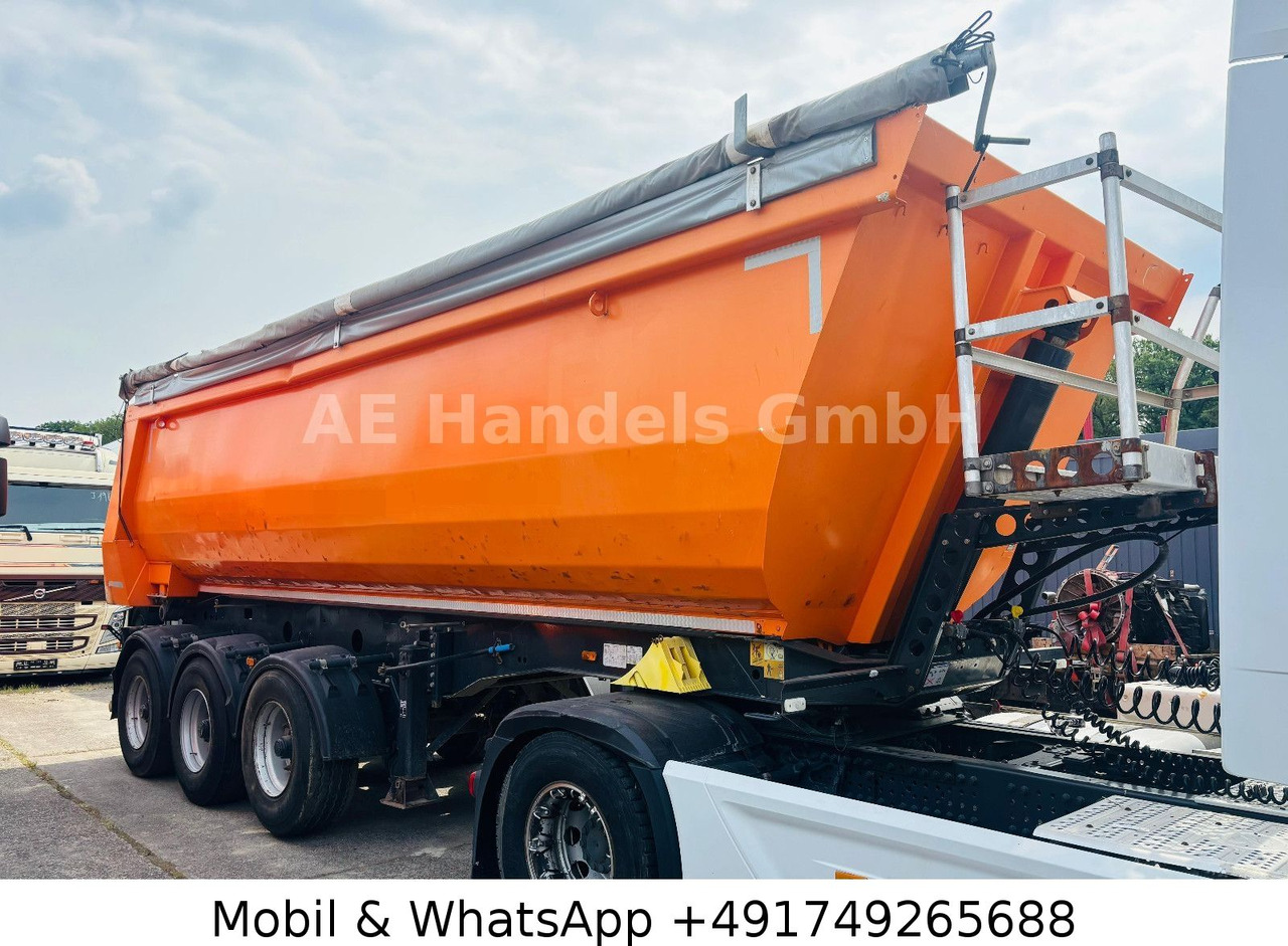 Meiller KISA 3 Stahl *28m³/1.Liftachse/Podest/Rollplane - Tipper semi-trailer: picture 1 Meiller KISA 3 Stahl *28m³/1.Liftachse/Podest/Rollplane - Tipper semi-trailer: picture 1