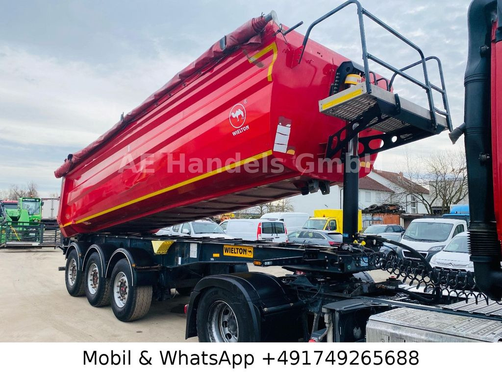 Wielton NW-3 Stahl *26m³/1.Liftachse/Rollplane/Podest - Tipper semi-trailer: picture 1 Wielton NW-3 Stahl *26m³/1.Liftachse/Rollplane/Podest - Tipper semi-trailer: picture 1