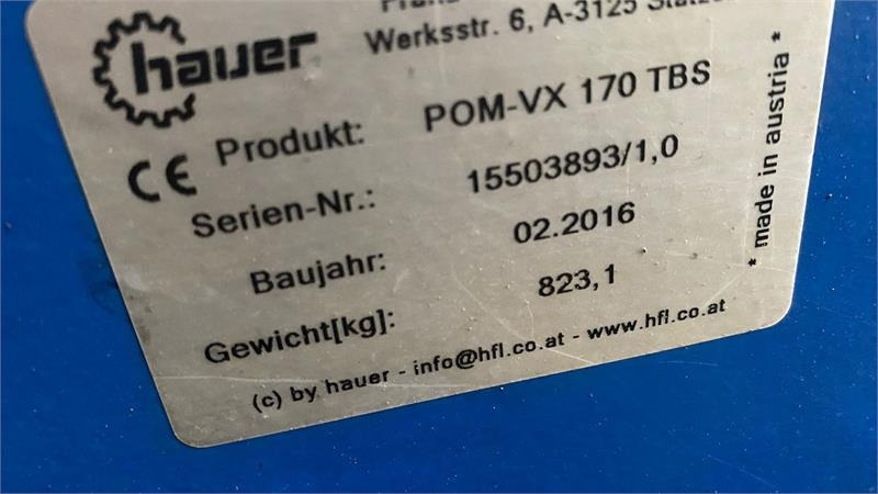 Hauer VX 170  - Front loader for tractor: picture 3 Hauer VX 170  - Front loader for tractor: picture 3