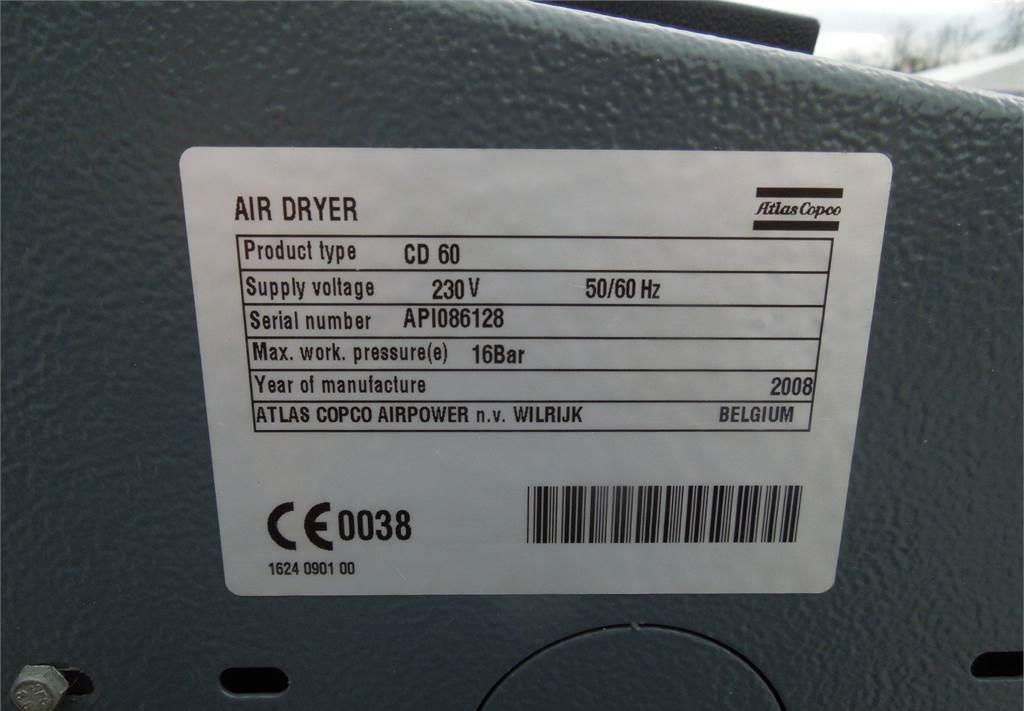 Atlas Copco OSUSZACZ ADSORPCYJNY CD 60 3,60M3/MIN 2008R - Air compressor: picture 3 Atlas Copco OSUSZACZ ADSORPCYJNY CD 60 3,60M3/MIN 2008R - Air compressor: picture 3