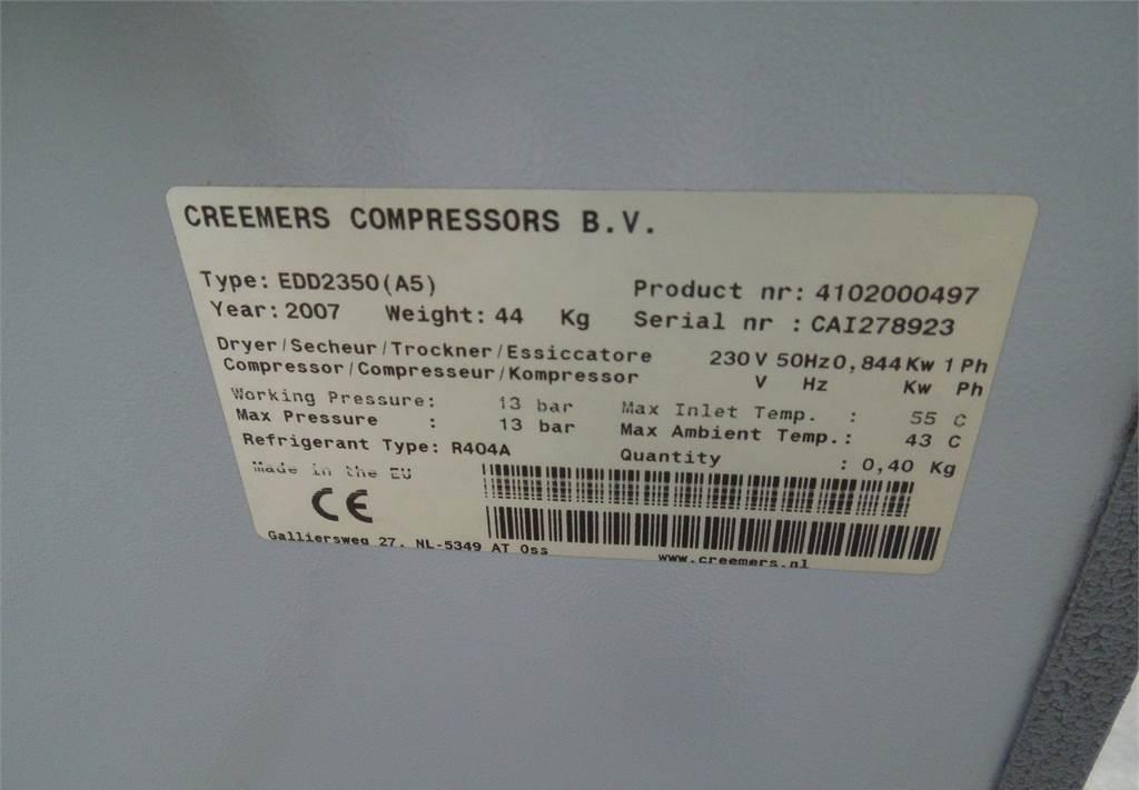 Creemers OSUSZACZ ZIĘBNICZY EDD 2350 2,70M3 07R - Air compressor: picture 2 Creemers OSUSZACZ ZIĘBNICZY EDD 2350 2,70M3 07R - Air compressor: picture 2