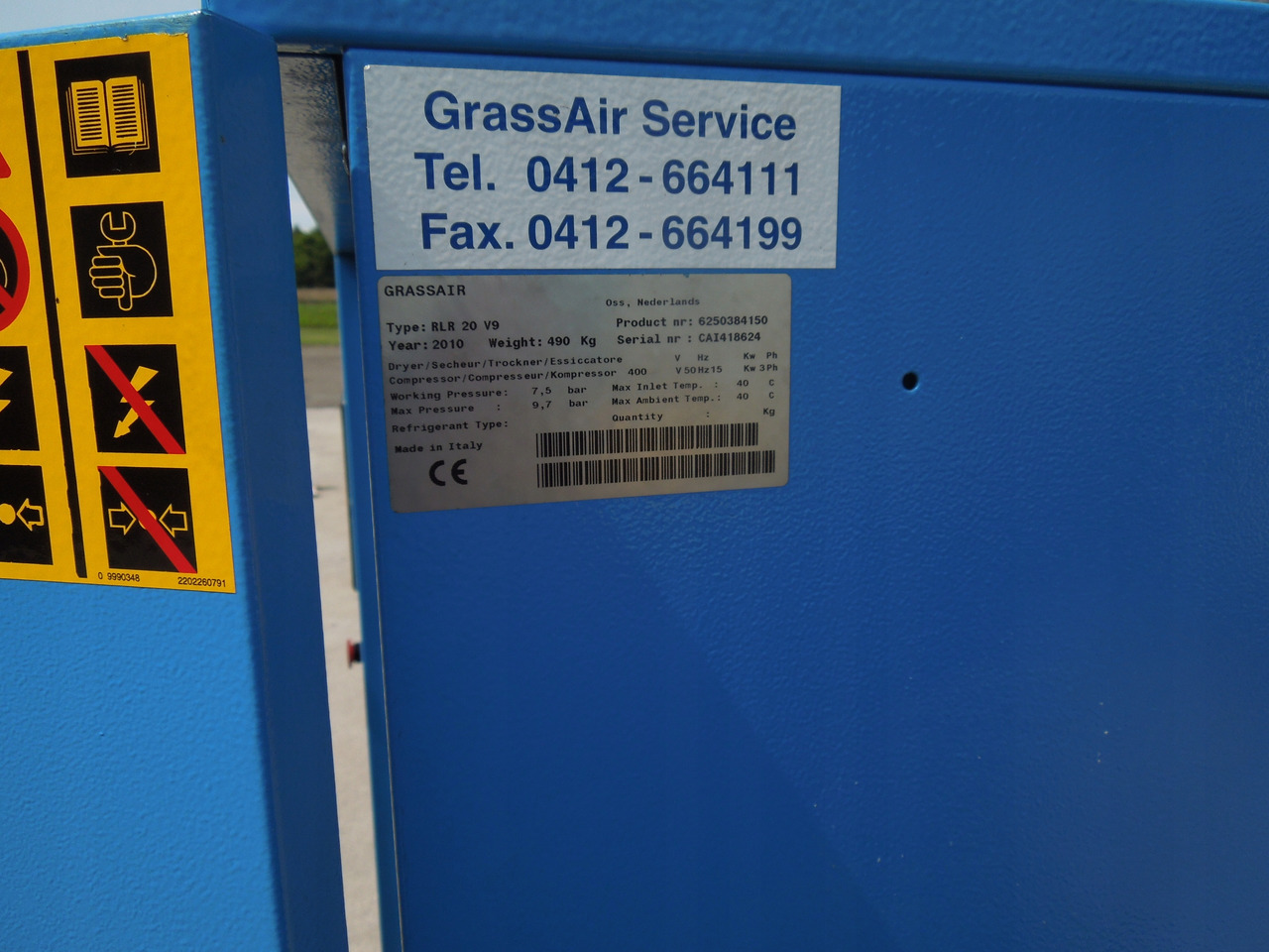 GRASSAIR RLR 20 V9 RLR 20 V9 - Air compressor: picture 5 GRASSAIR RLR 20 V9 RLR 20 V9 - Air compressor: picture 5