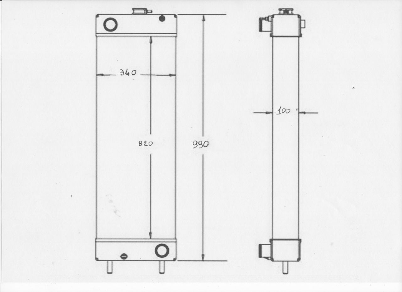 RADIATORE NUOVO NEW HOLLAND E245B -KOBELCO SK210-9 - Radiator: picture 3 RADIATORE NUOVO NEW HOLLAND E245B -KOBELCO SK210-9 - Radiator: picture 3