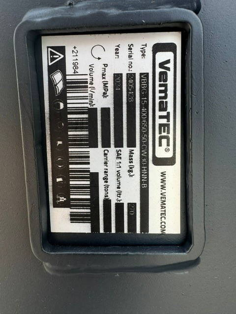 VemaTec New CW30 Bucket 650mm 400mm - Excavator bucket for Construction machinery: picture 3 VemaTec New CW30 Bucket 650mm 400mm - Excavator bucket for Construction machinery: picture 3