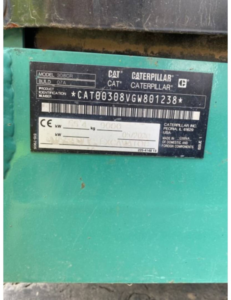 Crawler excavator CAT 308-07CR: picture 6