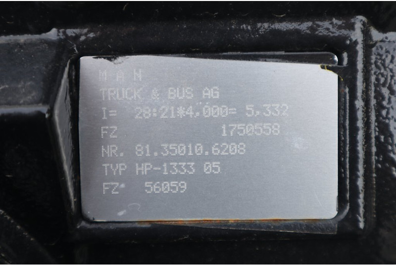MAN HP-1333-05 28/21 x4.00 - Rear axle for Truck: picture 3 MAN HP-1333-05 28/21 x4.00 - Rear axle for Truck: picture 3
