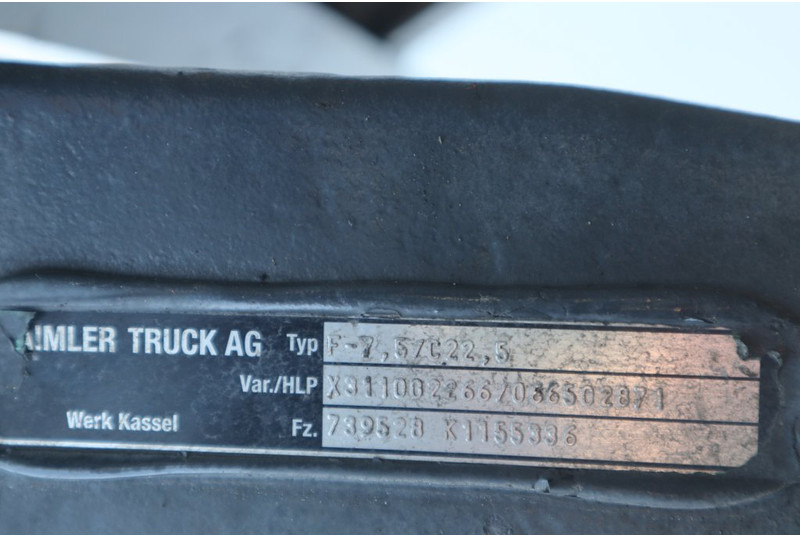 Mercedes-Benz F-7.5/C22.5 739528K115539 - Front axle for Truck: picture 3 Mercedes-Benz F-7.5/C22.5 739528K115539 - Front axle for Truck: picture 3