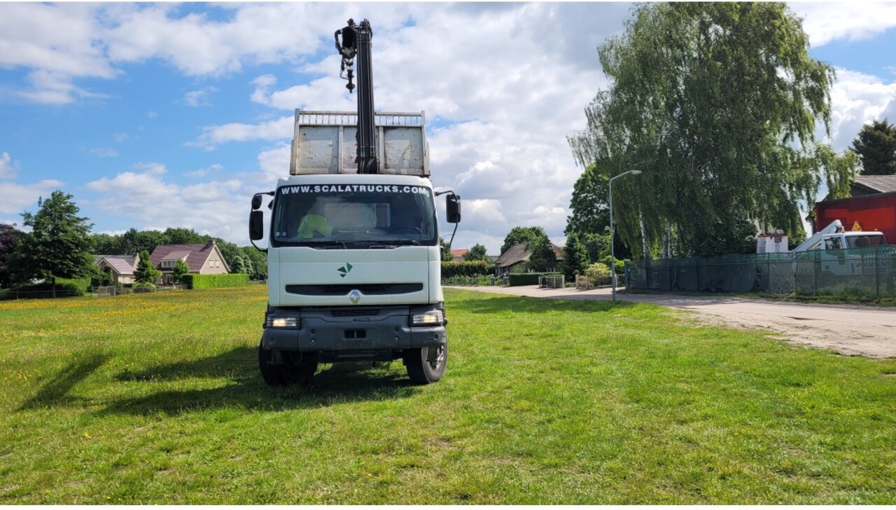 Tipper, Crane truck Renault Kerax 270 4x2 Euro 2 Tipper Truck Crane HIAB: picture 8