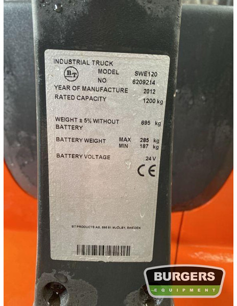BT SWE120 - Stacker: picture 5 BT SWE120 - Stacker: picture 5