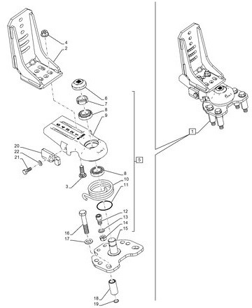 Case Puma New Holland T7 - wspornik skręt błotnika 90403696 - Fender for Agricultural machinery: picture 1 Case Puma New Holland T7 - wspornik skręt błotnika 90403696 - Fender for Agricultural machinery: picture 1