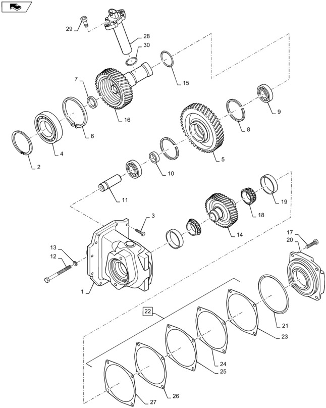 New Holland T6090 Koło zębate 220199A1 - Transmission for Farm tractor: picture 1 New Holland T6090 Koło zębate 220199A1 - Transmission for Farm tractor: picture 1